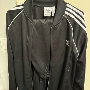Adidas Track Suit - Sz L, Black
